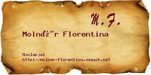 Molnár Florentina névjegykártya